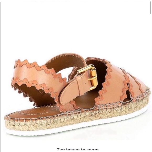 See By Chloe Glyn Leather Ric Rac Espadrille - Picture 2 of 6